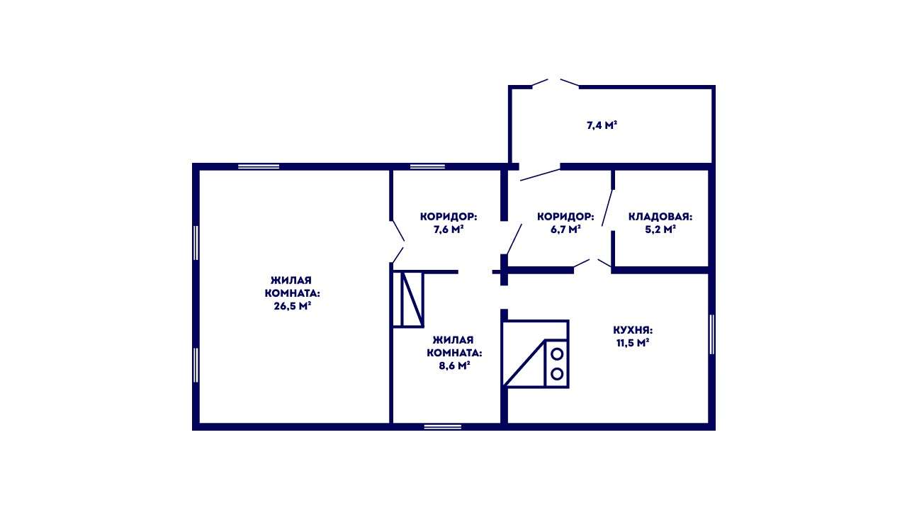Дом   по адресу Скидель, Луговая, 65